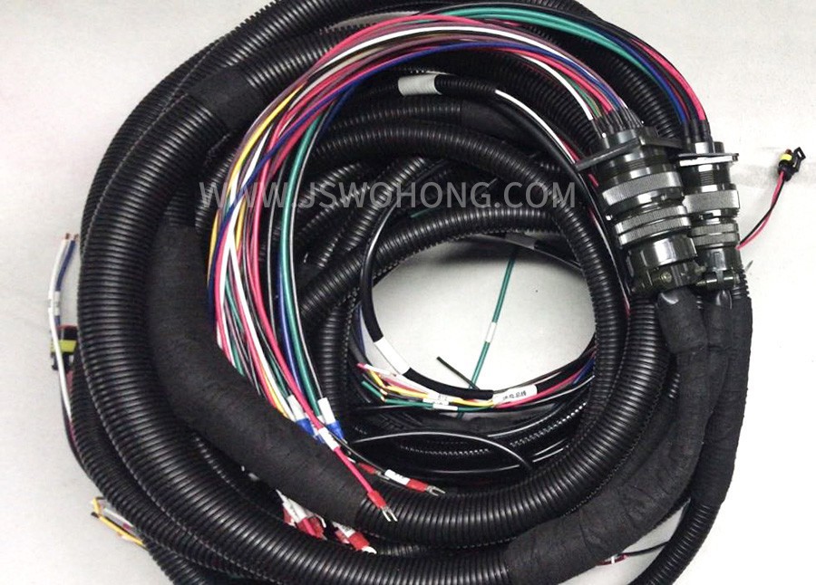 Special engineering vehicle chassis wiring harness assembly